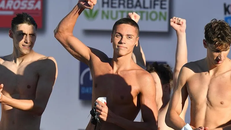 David Popovici a câștigat trei medalii la Roma, la Campionatul European de Juniori Foto: Facebook