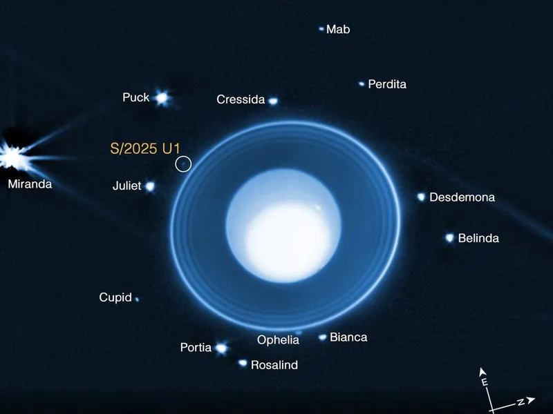 VIDEO Telescopul spațial James Webb a detectat o nouă lună care orbitează planeta Uranus - Foto: science.nasa.gov