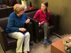 Angela Merkel și Greta Thunberg Foto: Bundesregierung