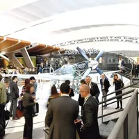 IWC Schaffhausen a amenajat cel mai spectaculos stand, cu un avion de vânătoare Spitfire în centru, pentru promovarea gamei sale de ceasuri pentru piloți