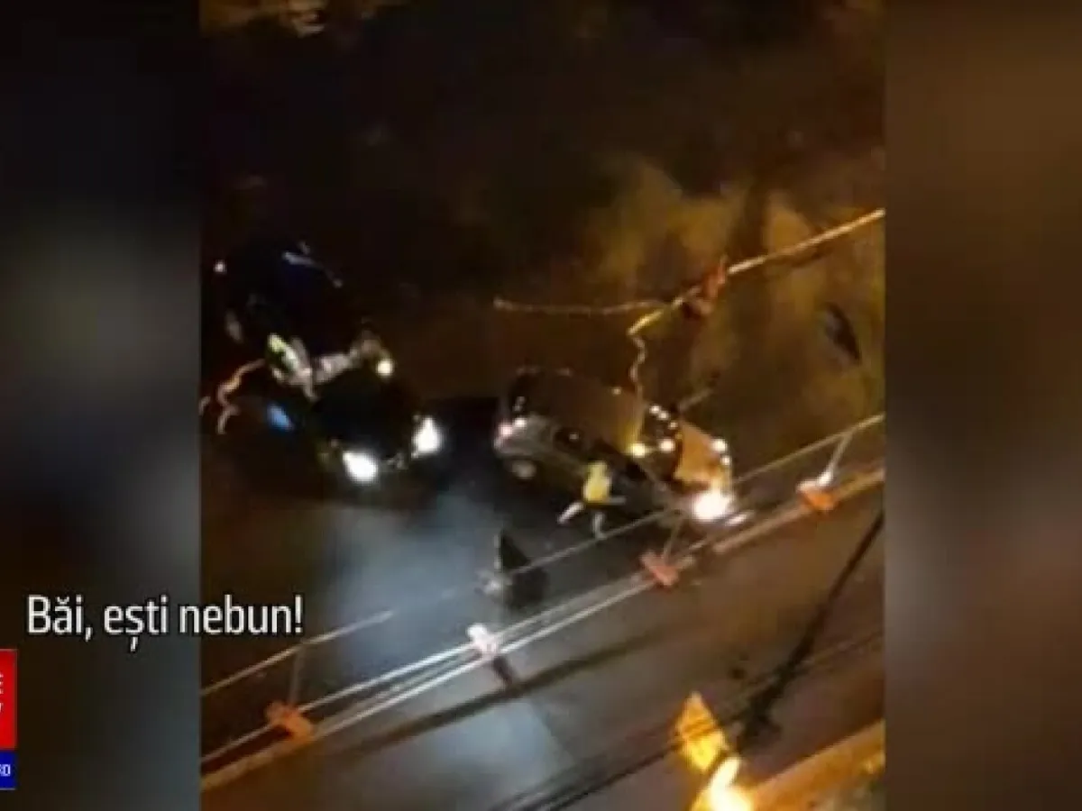 Bătaie în trafic - FOTO: StirileProTV