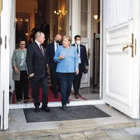 Fostul cancelar al Germaniei, Angela Merkel, la ultima ei vizită în Kremlin, din august 2021, alături de Vladimir Putin - Foto: Getty Images