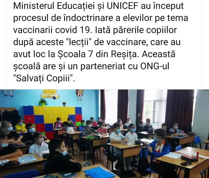 Fără speranță. Profesorii promovează masiv mesaje antivaccin pe grupurile de învățământ