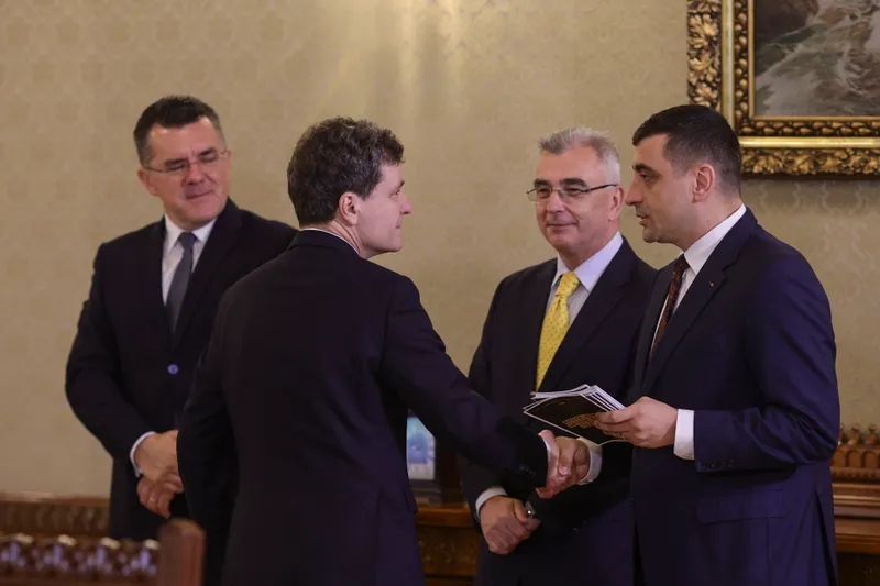 Nicușor Dan și george Simion - Foto: INQUAM PHOTOS / George Călin