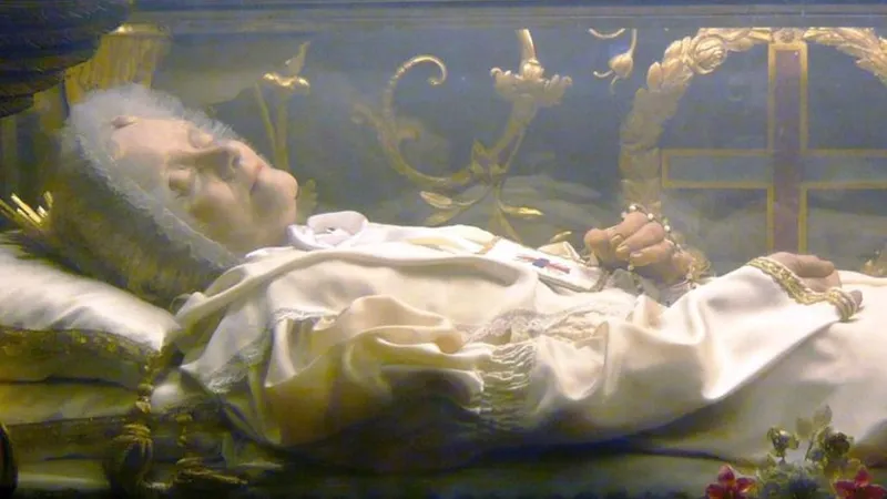 Anna Maria Taigi în sicriul din San Crisogono - Foto: National Catholic Register