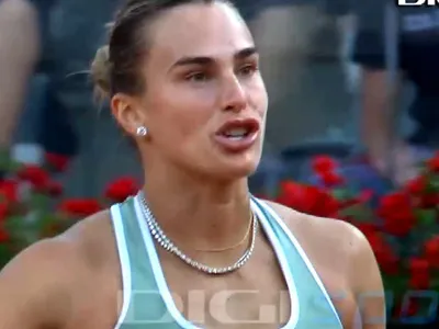 VIDEO Două cuvinte! Ce a spus Aryna Sabalenka la fileu, după ce Sorana Cîrstea a eliminat-o la Roma