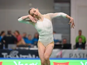 Gimnasta Ana Maria Bărbosu, la Trofeul din Aprilie, de la Jesolo - Foto: Profimedia Images