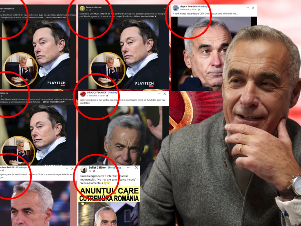 Campanie plătită pro Georgescu pe FB la fel ca pe TikTok. Pagini cu milioane de urmăritori îl susțin - Foto: Colaj Newsweek