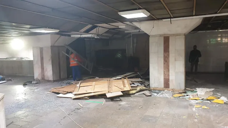 Primăria Sectorului 1 a demolat construcțiile ilegale de la stația de metrou Gara de Nord Foto: Facebook