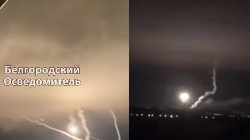 Rusia a încercat să bombardeze Harkov, dar toate rachetele au căzut în regiunea rusă Belgorod - FOTO: Twitter/ @MrFukkew