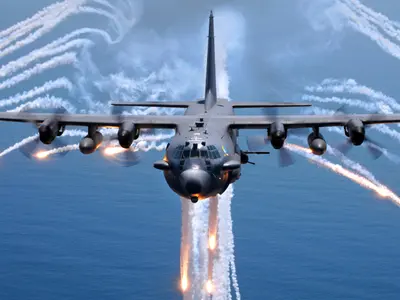 VIDEO Cu o Chină la pândă bateria de artilerie zburătoare AC-130 Gunship trebuie reinventată - FOTO: US Air Force