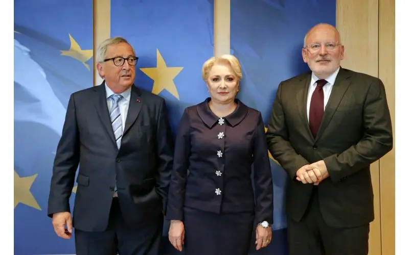 Dăncilă și-a declarat dragostea față de UE/FOTO: gov.ro