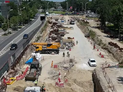 Cum merg lucrările la Magistrala 6 de metrou, până la Aeroportul București - Otopeni - Foto: captură video