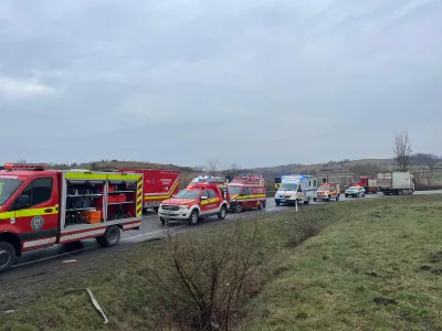 Accident grav pe un drum din Cluj - FOTO: ISU Cluj