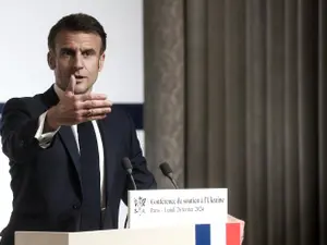 Macron anunță „coaliția” pentru furnizarea de rachete cu rază lungă de acțiune către Ucraina - Foto: Profimedia images