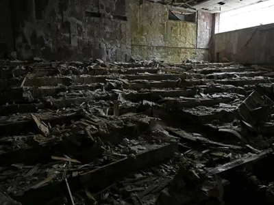 Sala de cinema de la Prypiat, din Ucraina, contaminată nuclear după dezastrul de la Cernobîl - Foto: Profimedia Images