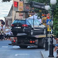 Mașină românească ridicată de poliție în Bulgaria Foto: Forum Bulgaria