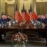 Joe Biden și omologul său polonez, Andrzej Duda, în întâlnirea bilaterală- Foto: Profimedia Images