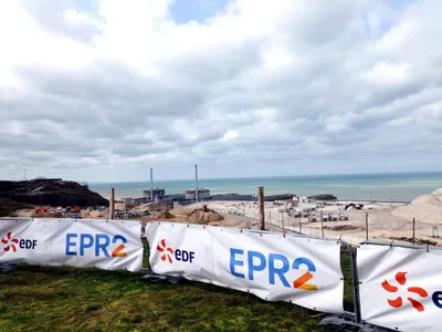 Llantierul EDF şi EPR 2 de la Penly, pentru construcţia unor noi reactoare nucleare, în Franţa - Foto: Profimedia Images