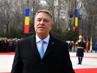 Klaus Iohannis, la ceremonia de predare a mandatului de şef al statului - Foto: Profimedia Images