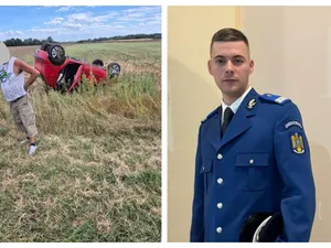 Foto: Jandarmul a intervenit în accident Sursa: IJJ Vrancea