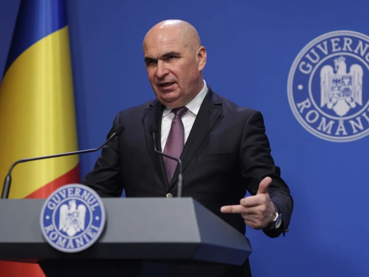 Ilie Bolojan, conferinţă de presă la Palatul Victoria - Foto: INQUAM PHOTOS/George Călin