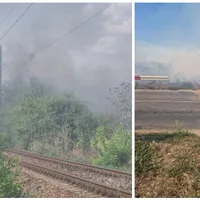 2 incendii de vegetație au blocat circulația feroviară. 11 trenuri afectate. Se circulă greu pe A2 - Foto: CFR S.A.(imagine cu rol ilustrativ)