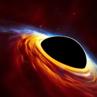 Interpretare artistică asupra felului în care ar arăta o gaură neagră. SURSA: European Southern Observatory