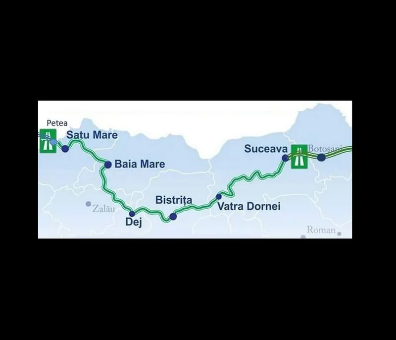 Harta Autostrada Nordului - Foto: monitorulcj.ro