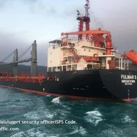 Cargoul Fulmar S arborând pavilionul Barbados a sosit în portul Cernomorsk pentru încărcare. / Foto: eurointegration.com.ua