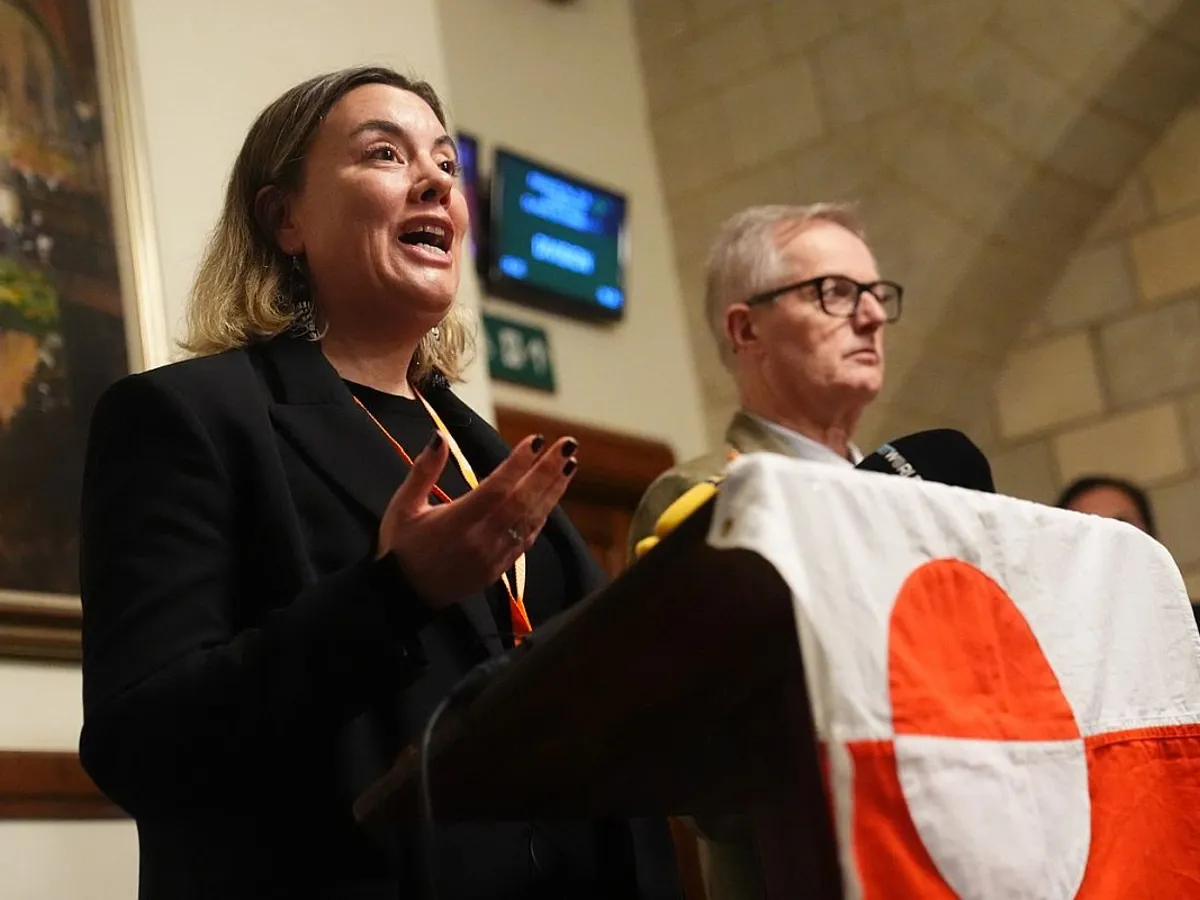 Naaja Nathanielsen, ministrul Industriei, Materiilor prime, Mineritului, Energiei, Aplicării legii și Egalității - Foto: Profimedia Images