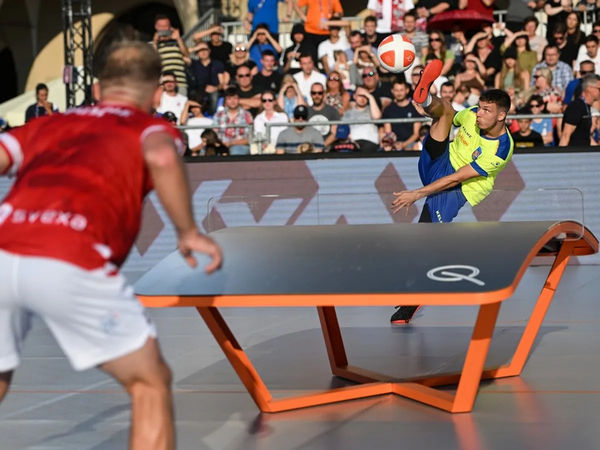 AUR pentru România la teqball, la Jocurile Europene 2023. Și la feminin, și la masculin - Foto: Facebook/Comitetul Olimpic și Sportiv Român