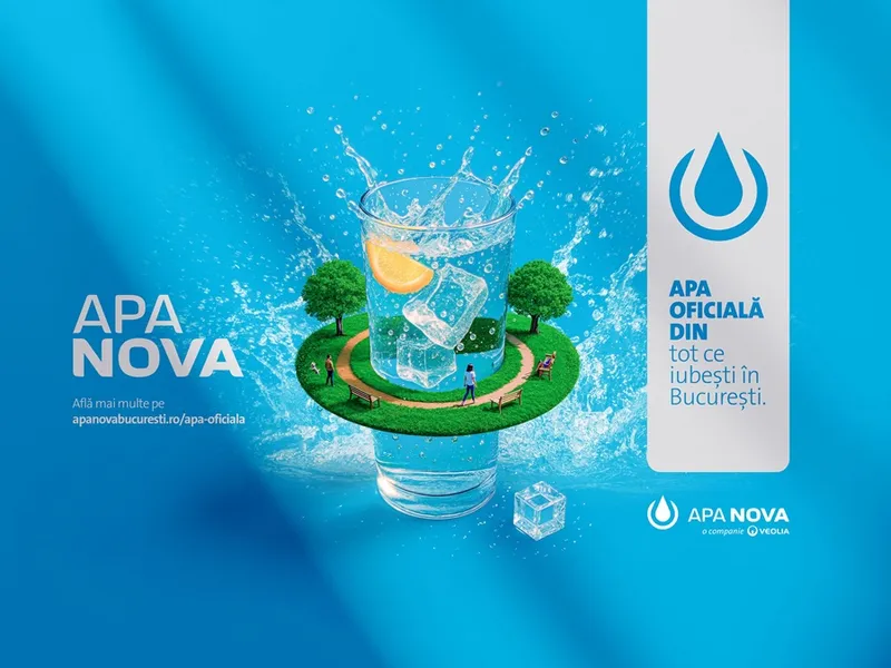 Apa Nova lansează campania „Apa oficială din tot ce iubești în București”