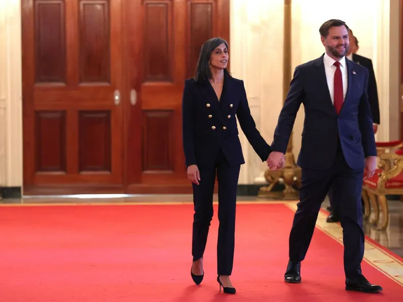 Vicepreşedintele JD Vance şi a doua doamnă a Americii, Usha Vance - Foto: Profimedia Images