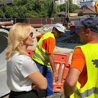Gabriela Firea, într-una dintre inspecțiile ei. FOTO: Facebook