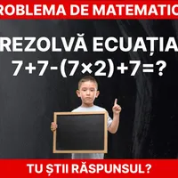 Problemă de matematică Foto: Daniel Toșa