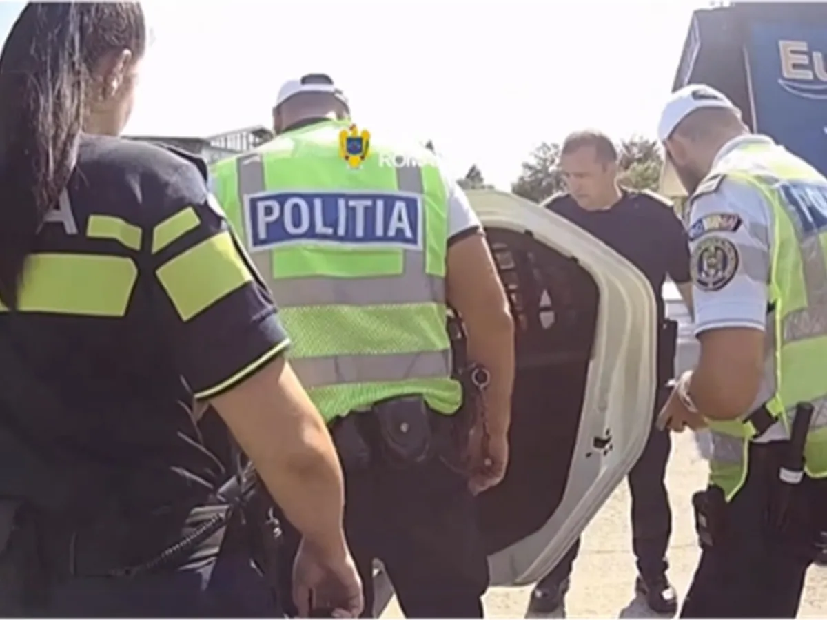 VIDEO Momentul în care un sirian care a fugit în timpul perchezițiilor a fost prins de polițiști. Ce făcea?