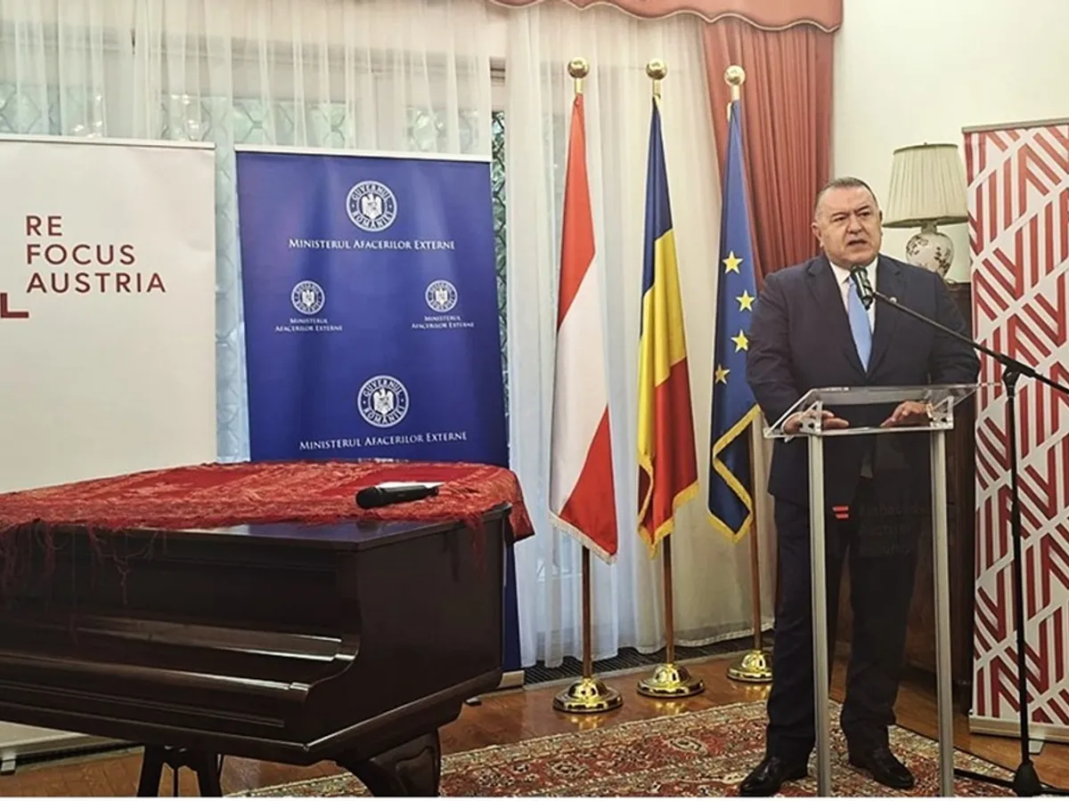 Președintele Camerei de Comerț și Industrie a României (CCIR), Mihai Daraban, a participat la o întâlnire oficială cu Ministrul Federal pentru Afaceri Europene și Internaționale al Republicii Austria Foto: CCIR