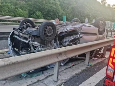 Dramă, pe Autostrada A1. O fetiţă de 5 ani a murit - Foto: ISU