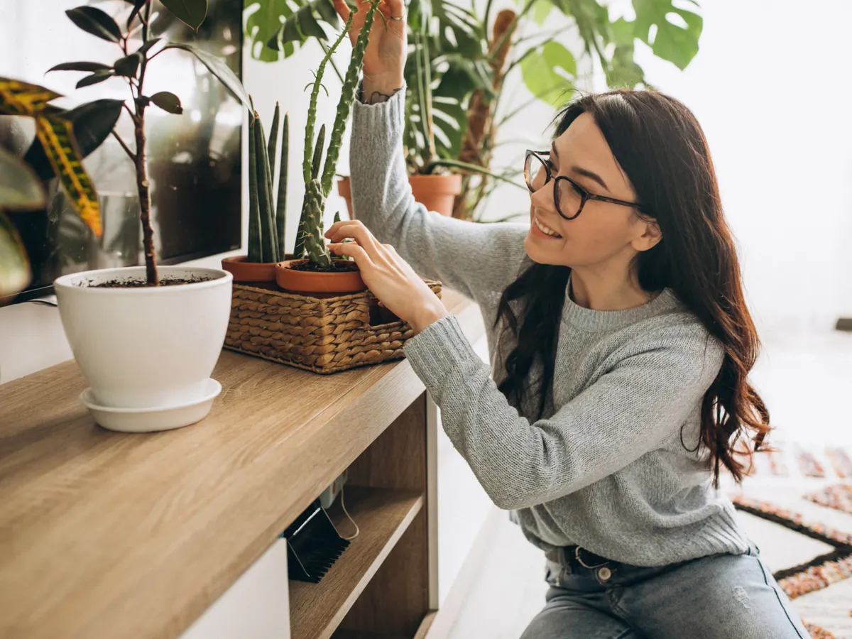 Femeie lângă plante - Foto: Freepik (Imagine cu rol ilustrativ)