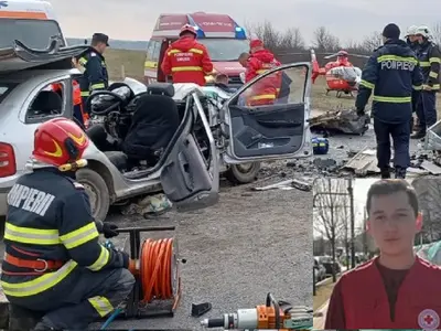 Tânărul Andrei Cristian Cordaș, rănit într-un accident grav la Vaslui Foto: Monitorul de Vaslui