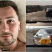 Polițistul care șicana în trafic și imaginile cu șicanarea - Foto: Știri de Cluj