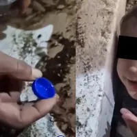 Copil de 2 ani cu trupul prins între dărămături bea apă dintr-un capac. Salvat după 44 de ore - FOTO: Twitter/9newshdpk