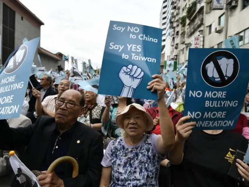 „Say no to China”/FOTO: Getty