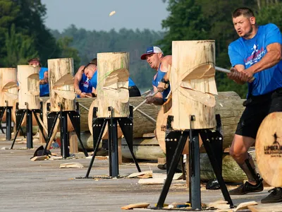 Tăietori de lemne, în cadrul Campionatului Mondial de profil - Foto: Profimedia