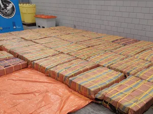 Cocaină de 266 de milioane USD, descoperită într-un transport de piure de banane în portul Rotterdam/FOTO: Public Prosecution Service Rotterdam