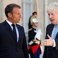 Emmanuel Macron și Boris Johnson/FOTO: Reuters