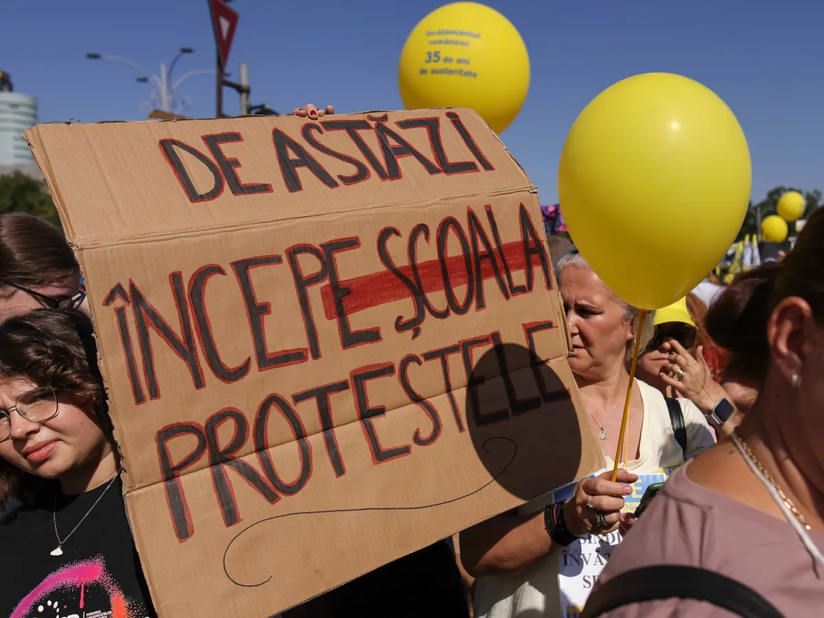 Proteste în școală - Foto: INQUAM PHOTOS / Octav Ganea