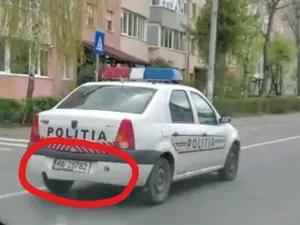 O mașină folosită de poliția din Brașov deși avea ITP-ul expirat Foto: Brasov Stiri