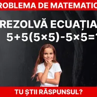Problemă de matematică Foto: Daniel Toșa